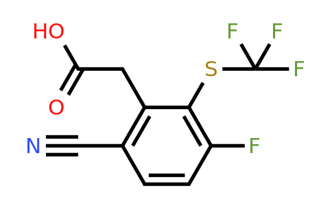 1807043-78-2 | 6-Cyano-3-fluoro-2-(trifluoromethylthio)phenylacetic acid