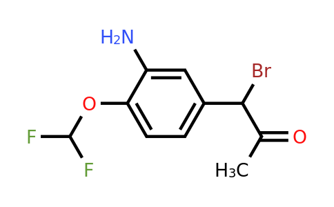 1807044-32-1 | 1-(3-Amino-4-(difluoromethoxy)phenyl)-1-bromopropan-2-one