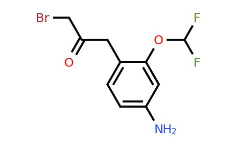 1807044-58-1 | 1-(4-Amino-2-(difluoromethoxy)phenyl)-3-bromopropan-2-one