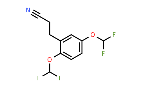 1807044-96-7 | (2,5-Bis(difluoromethoxy)phenyl)propanenitrile