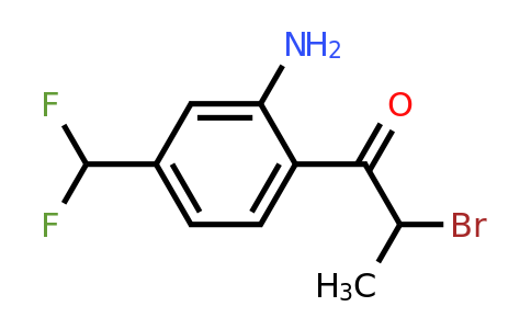 1807046-47-4 | 1-(2-Amino-4-(difluoromethyl)phenyl)-2-bromopropan-1-one