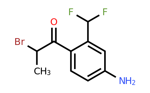 1807046-67-8 | 1-(4-Amino-2-(difluoromethyl)phenyl)-2-bromopropan-1-one