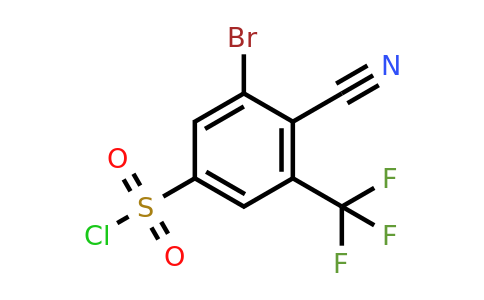 1807047-39-7 | 3-Bromo-4-cyano-5-(trifluoromethyl)benzenesulfonyl chloride