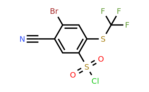 1807048-40-3 | 4-Bromo-5-cyano-2-(trifluoromethylthio)benzenesulfonyl chloride