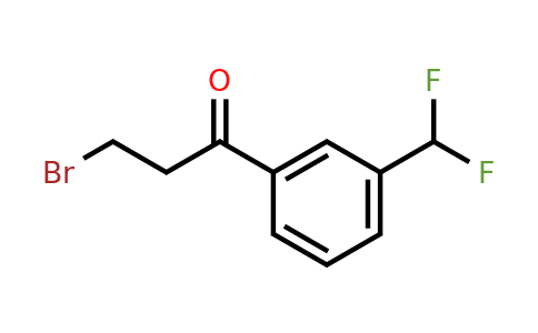 1807048-91-4 | 3-Bromo-1-(3-(difluoromethyl)phenyl)propan-1-one