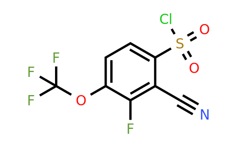 1807049-71-3 | 2-Cyano-3-fluoro-4-(trifluoromethoxy)benzenesulfonylchloride