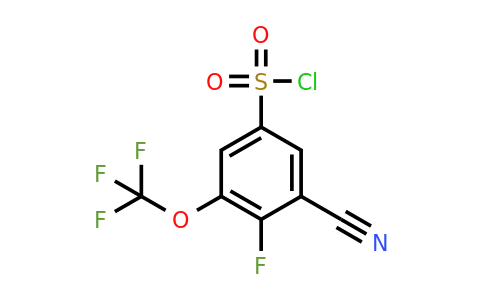 1807049-78-0 | 3-Cyano-4-fluoro-5-(trifluoromethoxy)benzenesulfonyl chloride