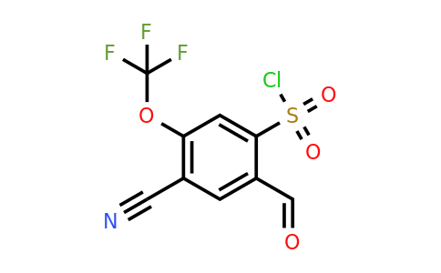1807050-07-2 | 4-Cyano-2-formyl-5-(trifluoromethoxy)benzenesulfonylchloride
