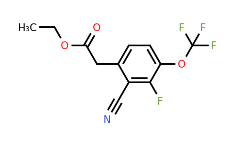 1807050-33-4 | Ethyl 2-cyano-3-fluoro-4-(trifluoromethoxy)phenylacetate