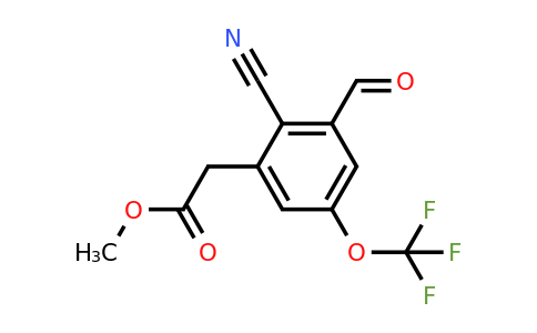 1807050-86-7 | Methyl 2-cyano-3-formyl-5-(trifluoromethoxy)phenylacetate