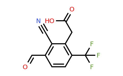 1807051-20-2 | 2-Cyano-3-formyl-6-(trifluoromethyl)phenylacetic acid
