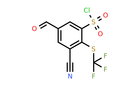 1807051-51-9 | 3-Cyano-5-formyl-2-(trifluoromethylthio)benzenesulfonylchloride