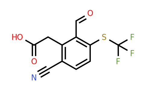 1807051-66-6 | 6-Cyano-2-formyl-3-(trifluoromethylthio)phenylacetic acid
