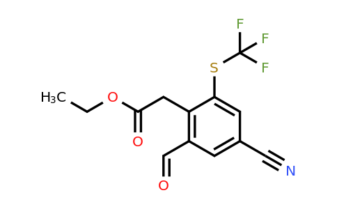 1807051-78-0 | Ethyl 4-cyano-2-formyl-6-(trifluoromethylthio)phenylacetate