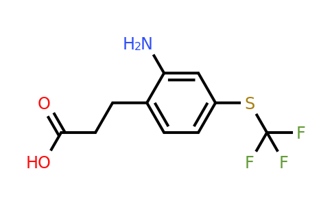 1807052-15-8 | 3-(2-Amino-4-(trifluoromethylthio)phenyl)propanoic acid