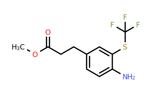 1807052-21-6 | Methyl 3-(4-amino-3-(trifluoromethylthio)phenyl)propanoate