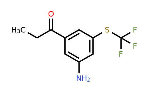 1807052-43-2 | 1-(3-Amino-5-(trifluoromethylthio)phenyl)propan-1-one