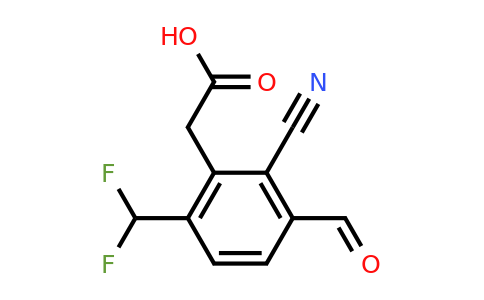 1807052-66-9 | 2-Cyano-6-difluoromethyl-3-formylphenylacetic acid