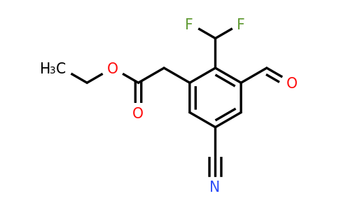 1807052-89-6 | Ethyl 5-cyano-2-difluoromethyl-3-formylphenylacetate