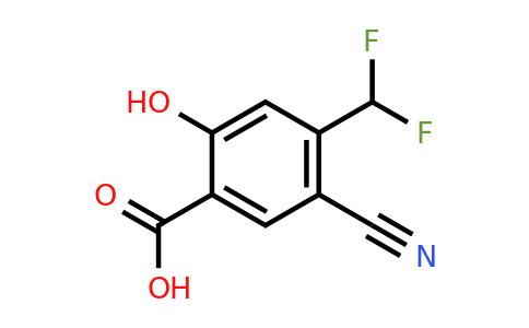 1807053-53-7 | 5-Cyano-4-difluoromethyl-2-hydroxybenzoic acid