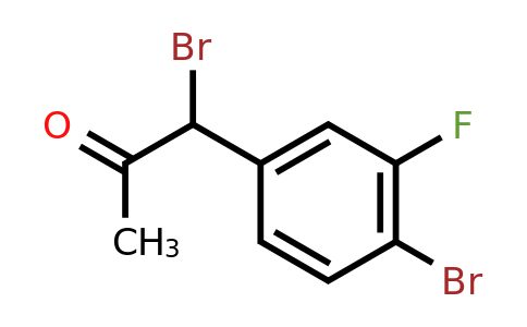 1807053-77-5 | 1-Bromo-1-(4-bromo-3-fluorophenyl)propan-2-one