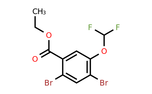 1807053-95-7 | Ethyl 2,4-dibromo-5-(difluoromethoxy)benzoate
