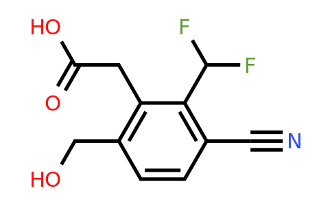 1807054-01-8 | 3-Cyano-2-difluoromethyl-6-(hydroxymethyl)phenylacetic acid