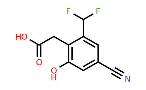 1807054-44-9 | 4-Cyano-2-difluoromethyl-6-hydroxyphenylacetic acid