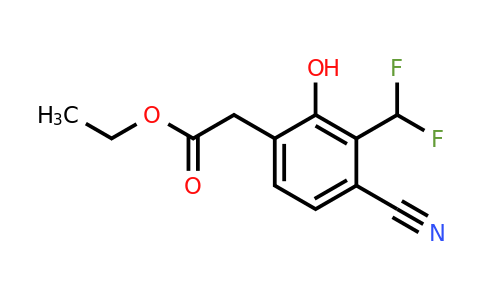 1807054-55-2 | Ethyl 4-cyano-3-difluoromethyl-2-hydroxyphenylacetate