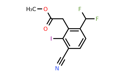 1807055-48-6 | Methyl 3-cyano-6-difluoromethyl-2-iodophenylacetate