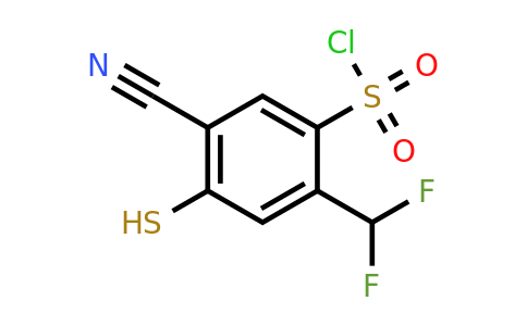 1807055-75-9 | 5-Cyano-2-difluoromethyl-4-mercaptobenzenesulfonylchloride