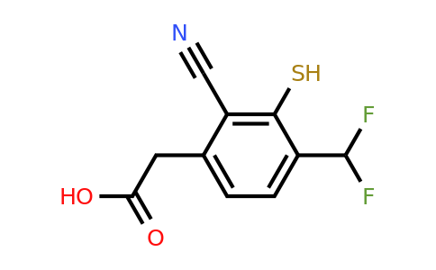 1807056-03-6 | 2-Cyano-4-difluoromethyl-3-mercaptophenylacetic acid
