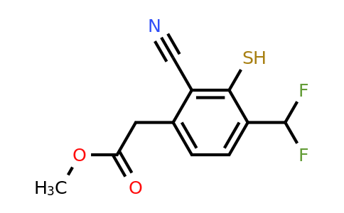 1807056-33-2 | Methyl 2-cyano-4-difluoromethyl-3-mercaptophenylacetate
