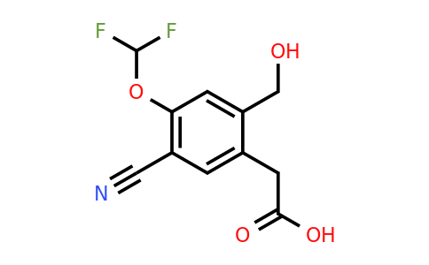 1807057-22-2 | 5-Cyano-4-difluoromethoxy-2-(hydroxymethyl)phenylacetic acid