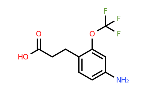 1807057-29-9 | 3-(4-Amino-2-(trifluoromethoxy)phenyl)propanoic acid