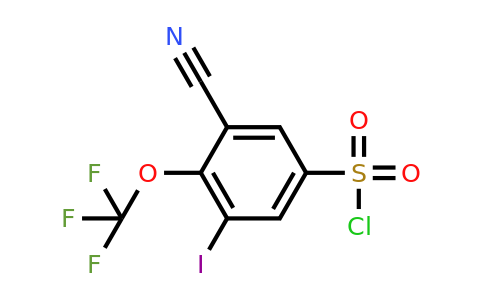 1807058-13-4 | 3-Cyano-5-iodo-4-(trifluoromethoxy)benzenesulfonylchloride