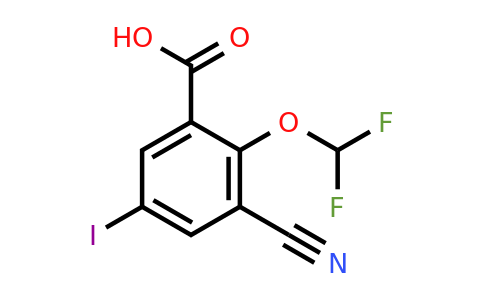 1807058-30-5 | 3-Cyano-2-difluoromethoxy-5-iodobenzoic acid