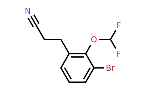 1807058-34-9 | 3-(3-Bromo-2-(difluoromethoxy)phenyl)propanenitrile