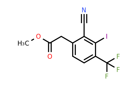 1807058-58-7 | Methyl 2-cyano-3-iodo-4-(trifluoromethyl)phenylacetate