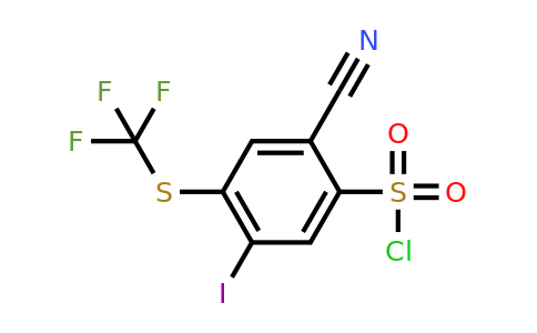 1807059-20-6 | 2-Cyano-5-iodo-4-(trifluoromethylthio)benzenesulfonylchloride