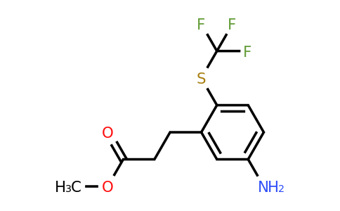 1807059-51-3 | Methyl 3-(5-amino-2-(trifluoromethylthio)phenyl)propanoate