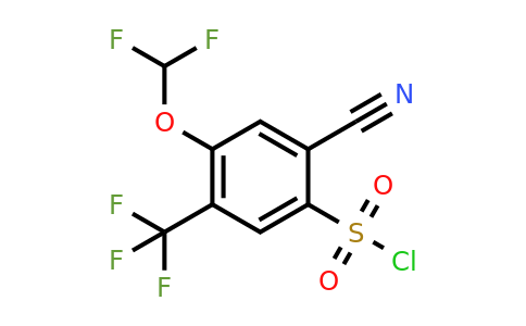 1807059-58-0 | 2-Cyano-4-difluoromethoxy-5-(trifluoromethyl)benzenesulfonyl chloride