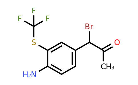 1807059-68-2 | 1-(4-Amino-3-(trifluoromethylthio)phenyl)-1-bromopropan-2-one