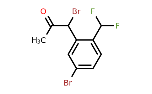 1807059-70-6 | 1-Bromo-1-(5-bromo-2-(difluoromethyl)phenyl)propan-2-one