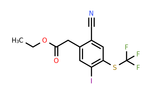 1807060-58-7 | Ethyl 2-cyano-5-iodo-4-(trifluoromethylthio)phenylacetate