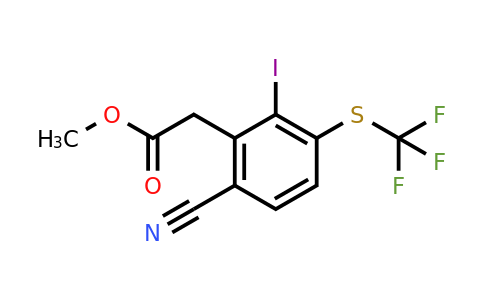 1807061-07-9 | Methyl 6-cyano-2-iodo-3-(trifluoromethylthio)phenylacetate