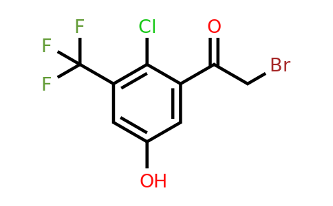 1807062-06-1 | 2'-Chloro-5'-hydroxy-3'-(trifluoromethyl)phenacyl bromide