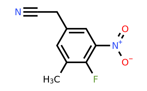 1807062-54-9 | 4-Fluoro-3-methyl-5-nitrophenylacetonitrile