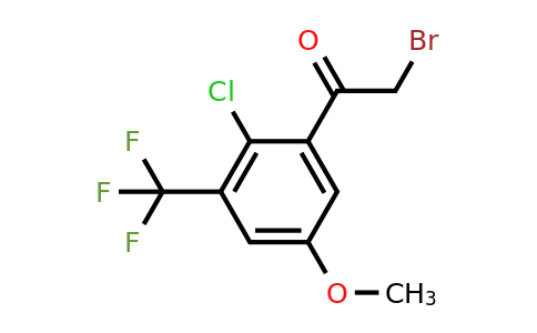 1807062-65-2 | 2'-Chloro-5'-methoxy-3'-(trifluoromethyl)phenacyl bromide