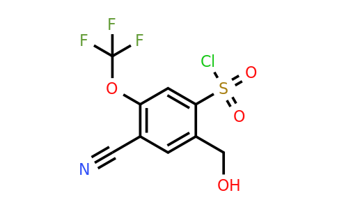 1807063-48-4 | 4-Cyano-2-hydroxymethyl-5-(trifluoromethoxy)benzenesulfonylchloride